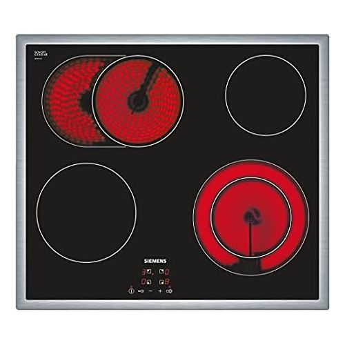  Siemens ET645HN17E iQ300 Kochfeld Elektro / 58.3 cm / schwarz / Flachrahmen-Design / Digitales Funktionsdisplay