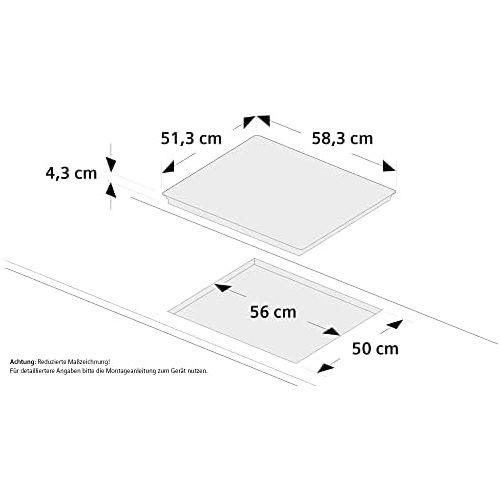  Siemens EA645GN17 iQ513 Kochfeld Elektro / 58.3 cm / Flachrahmen-Design-Glasschutzbedruckung / Komfort: 4 highSpeed-Kochzonen, davon-1 mit zuschaltbarer Braterzone- 1 Zweikreis-Koc