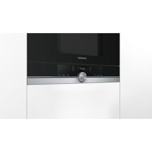  Siemens BF634RGS1 iQ539 Mikrowelle / 900 W / 21 L Garraum / Edelstahl / LED-Innenbeleuchtung