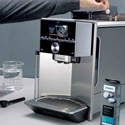  Siemens TZ80001N Reinigungstabletten (fuer Kaffeevollautomaten, 10 Stueck, gute Reinigung von Rueckstanden, EQ-Reihe, surpresso-Reihe, Einbauvollautomaten)