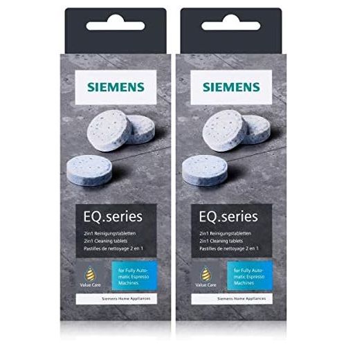  Siemens EQ.series Reinigungstabletten 24g TZ80001 - Fuer bestes Aroma (2er Pack)