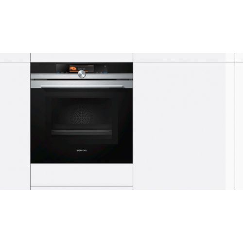  Siemens iQ700 Home Connect HN678G4S6 Mikrowellen-Backofen mit Dampfunterstuetzung / Edelstahl / activeClean / Home Connect / TFT-Touchdisplay Plus