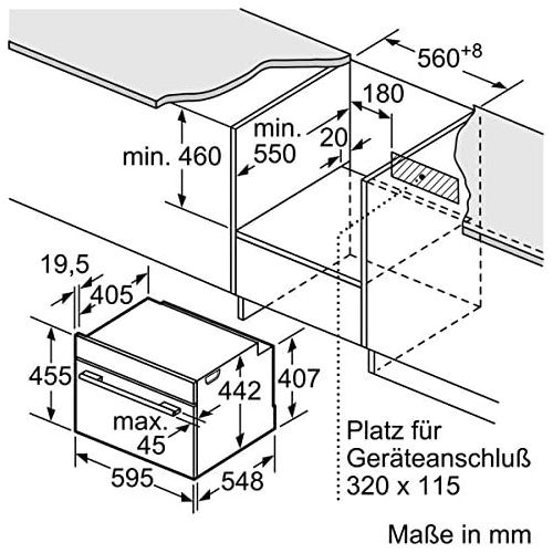  Siemens CM676G0S1 iQ700 Mikrowelle / 1000 W / 45 L Garraum / activeClean - die Selbstreinigungsautomatik fuer mueheloses Reinigen / edelstahl