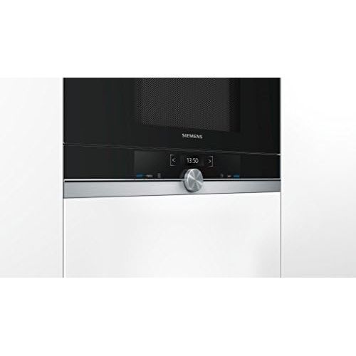  Siemens BE634LGS1 iQ700 Mikrowelle / 900 W / 21 L Garraum / LED-Innenbeleuchtung / Edelstahl