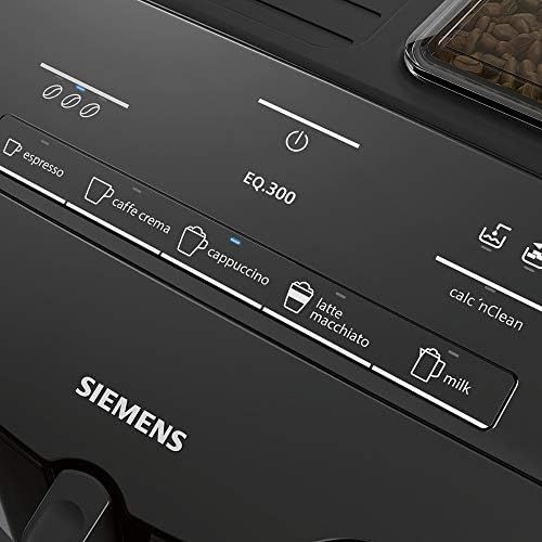  [아마존베스트]Siemens EQ.300 Fully Automatic Coffee Machine TI351509DE, Compact Size, Easy Operation, 1,300 Watt, Black