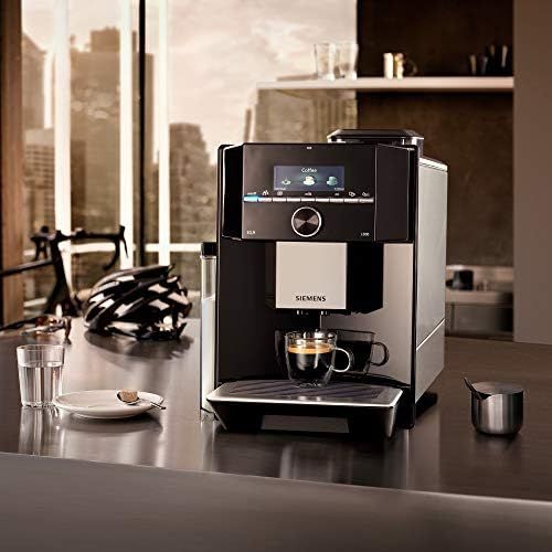  [아마존베스트]Siemens EQ.9 s300 fully automatic coffee machine TI923509DE, automatic cleaning, personalization, extra quiet, 1,500 watts, high-gloss black, stainless steel