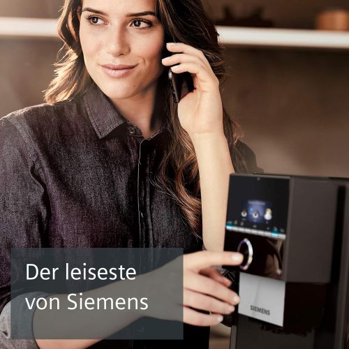  [아마존베스트]Siemens EQ.9 s300 fully automatic coffee machine TI923509DE, automatic cleaning, personalization, extra quiet, 1,500 watts, high-gloss black, stainless steel