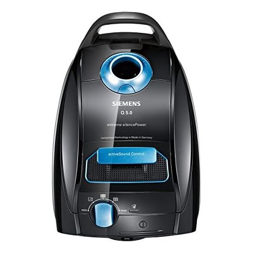  [아마존베스트]Siemens - VSQ5X1230 - “Q5.0 extreme silencePower” Vacuum Cleaner - Energy Efficiency ClassB (850Watt, 4L Vacuum Cleaner Bags, High-Performance Hygiene Filter) - Black, including