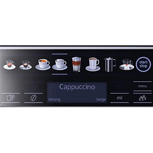  Siemens Freestanding Espresso Machine, 1.7 L, 2 Cups, Black, Grey, Silver TE655203RW