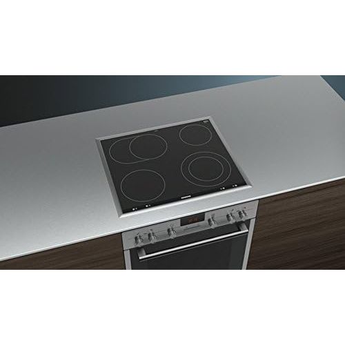  [아마존베스트]Siemens iQ300 Built-in Electric Oven with Glass Ceramic Hob Combination EQ211KA00 / Stainless Steel / Quick Heating / 3D Hot Air Plus / coolGlass / Roasting Zone