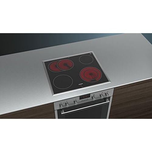  [아마존베스트]Siemens EQ521KA00 Hob Combination (Built-In) / 59.4 cm / Dual Circuit Cooking Zone 21 cm / Roasting Zone / Heating Control