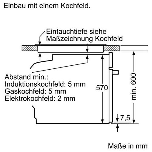  [아마존베스트]Siemens EQ521KA00 Hob Combination (Built-In) / 59.4 cm / Dual Circuit Cooking Zone 21 cm / Roasting Zone / Heating Control