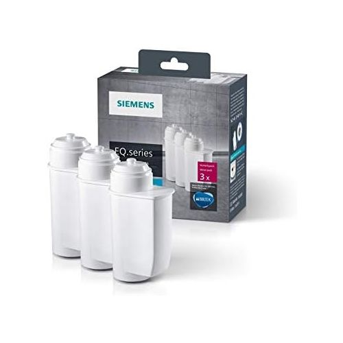  Siemens TZ70033A Brita Intenza Water Filter Reduces Limescale Content in Water for EQ Series and Built-in Fully Automatic Machines, Pack of 3, White