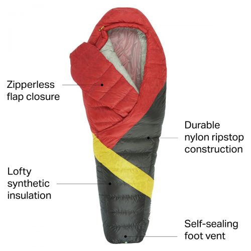 시에라디자인 Sierra Designs Cloud 800 Sleeping Bag: 20F Down