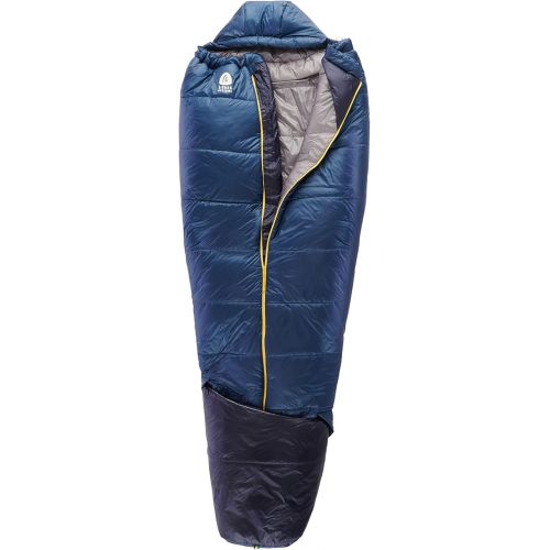 시에라디자인 Sierra Designs Elemental 35 Quilt Sleeping Bag, 100% Recycled Synthetic Insulation, Sleeping Pad Clips (2023)