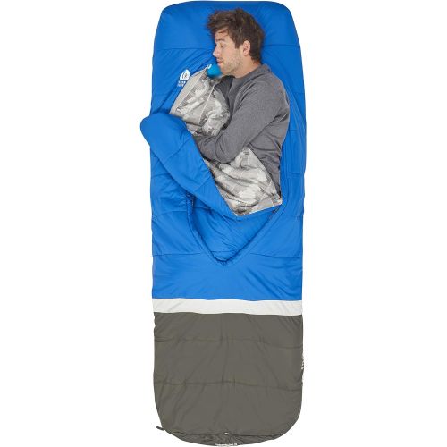 시에라디자인 [아마존베스트]Sierra Designs Frontcountry Bed: 35 Degree Synthetic Blue/Grey Sleeping Bag (Queen Duo)