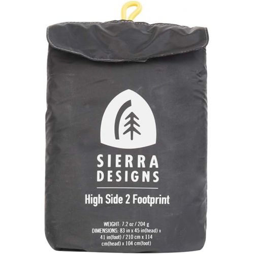 시에라디자인 Sierra Designs High Side 2 Footprint Lightweight, WR/PU1800mm, Fitted Ground Camping Tarp Designed for The High Side 2 Person Tent