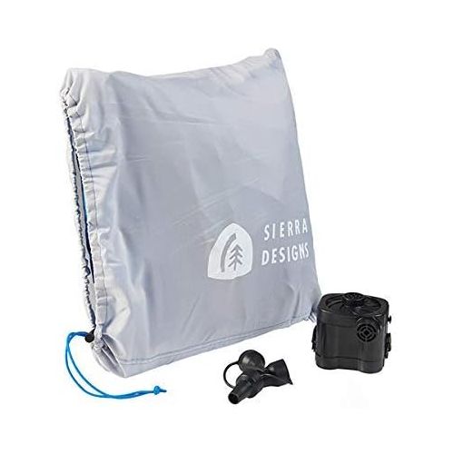 시에라디자인 Sierra Designs Queen & Single Camping Air Bed Mattress for Car Camping, Trave, and Camp (Pump Included)