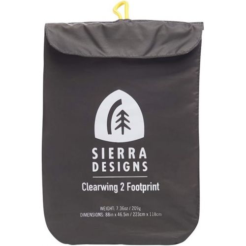 시에라디자인 Sierra Designs Clearwing 2 Footprint Lightweight, WR/PU1800mm, Fitted Ground Camping Tarp Designed for The Clearwing 2 Person Tent