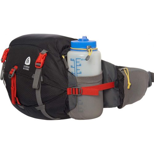 시에라디자인 Sierra Designs Flex Lumbar Waist Pack, Hiking Waist Bag with Water Bottle Holder, Adjustable Volume, and More