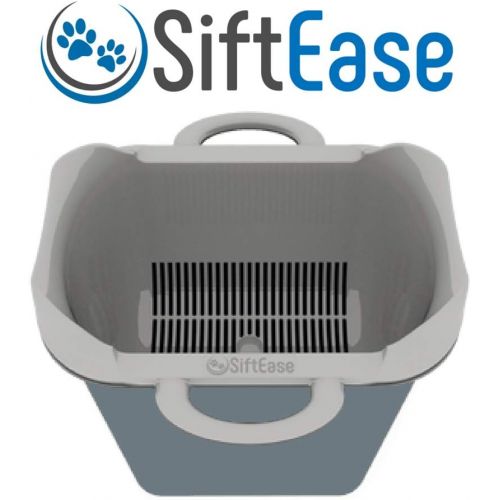  SiftEase Make Light of Cleaning the Litter Box SiftEase Litter Box Cleaner Litter Sifter - No More Scooping | Works with Any Cat Litter Box to Clean Litter, Eliminate Odors, and Allows Reuse of The Litter