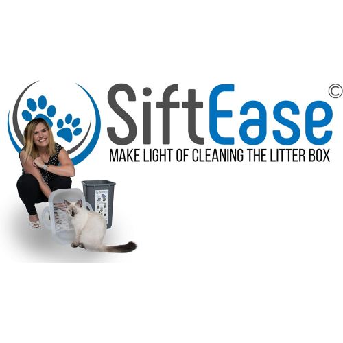  SiftEase Make Light of Cleaning the Litter Box SiftEase Litter Box Cleaner Litter Sifter - No More Scooping | Works with Any Cat Litter Box to Clean Litter, Eliminate Odors, and Allows Reuse of The Litter