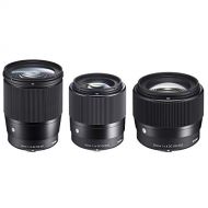 Sigma f/1.4 DC DN Contemporary 3 Lens Bundle for Micro Four Thirds, 16mm, 30mm, 56mm Lenses