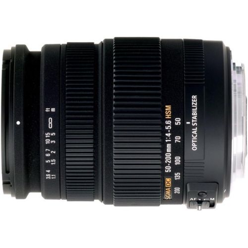  Sigma 50-200mm f/4.0-5.6 DC IF SLD Optical Stabilized (OS) Lens with Hyper Sonic Motor (HSM) for Nikon Digital SLR Cameras