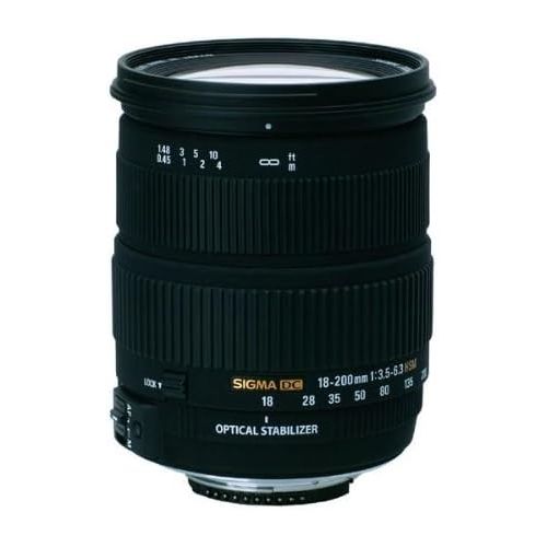  Sigma AF 18-200mm f/3.5-6.3 DC OS (Optical Stabilizer) Zoom Lens for Nikon Digital SLR Cameras