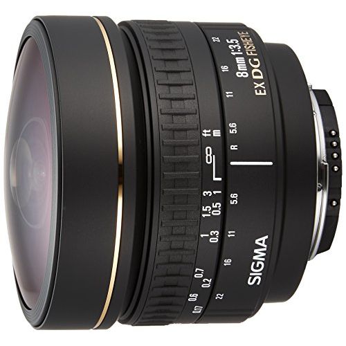  Sigma 8mm f/3.5 EX DG Circular Fisheye Fixed Lens for Nikon SLR Cameras