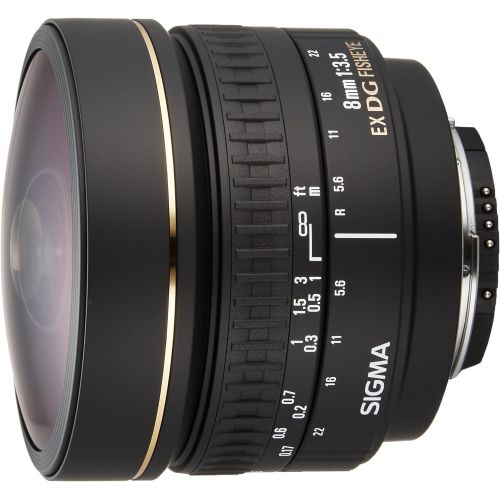  Sigma 8mm f/3.5 EX DG Circular Fisheye Fixed Lens for Nikon SLR Cameras