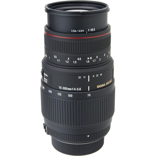  Sigma 70-300mm f/4-5.6 DG APO Macro Motorized Telephoto Zoom Lens for Nikon SLR Cameras