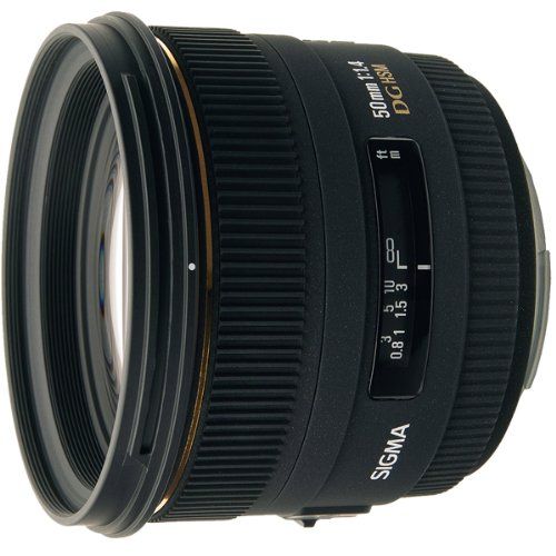  Sigma 50mm f/1.4 EX DG HSM Lens for Nikon Digital SLR Cameras