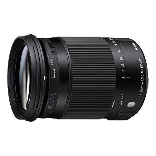  Sigma 886306 18-300mm F3.5-6.3 Contemporary DC Macro OS HSM Lens for Nikon, Black