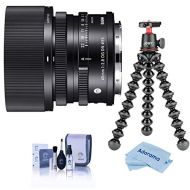 Sigma 45mm f/2.8 DG DN Contemporary Lens for Sony E-Mount - Bundle with Joby GorillaPod 3K Kit,Black, Cleaning Kit, Microfiber Cloth