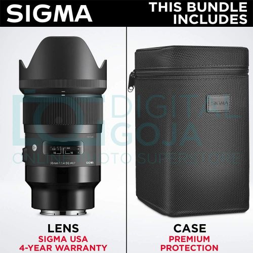  Sigma 35mm f/1.4 DG HSM Art Lens for Sony E Mount Cameras with Altura Photo Advanced Accessory and Travel Bundle