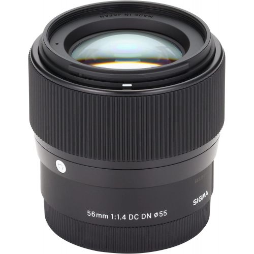  Sigma 56mm for E-Mount (Sony) Fixed Prime Camera Lens, Black (351965)