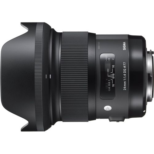  Sigma 24mm f1.4 DG HSM A Wide-Angle-Prime Lens for Nikon F-Mount Cameras - International Version (No Warranty)