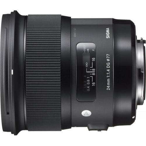  Sigma 24mm f1.4 DG HSM A Wide-Angle-Prime Lens for Nikon F-Mount Cameras - International Version (No Warranty)