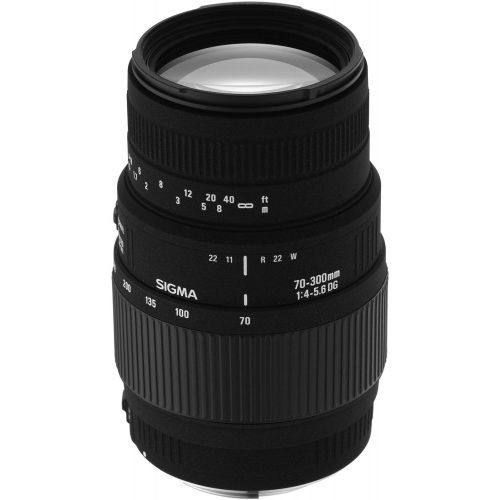  Sigma 70-300mm f4-5.6 DG Macro Telephoto Zoom Lens for Minolta and Sony SLR Cameras - International Version (No Warranty)