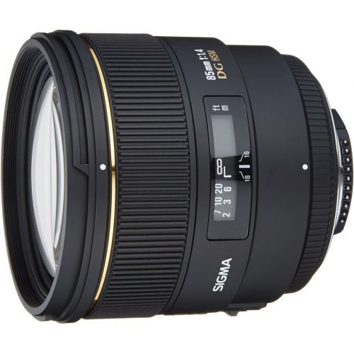  Sigma 85mm f1.4 EX DG HSM Large Aperture Medium Telephoto Prime Lens for Nikon Digital SLR Cameras - Fixed - International Version (No Warranty)