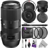 Sigma 100-400mm f5-6.3 DG OS HSM Contemporary Lens for Nikon F wSigma USB Dock & Essential Photo Bundle