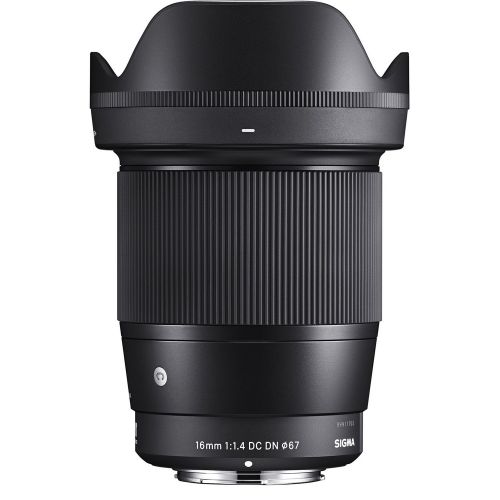  Sigma 16mm f1.4 DC DN Contemporary Lens for Sony E-Mount with 64GB Bundle