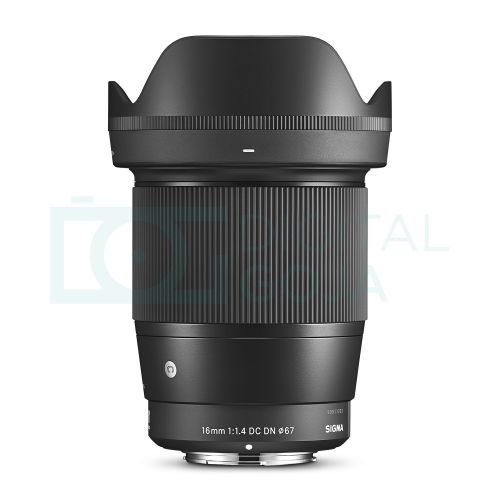  Sigma 16mm F1.4 DC DN Contemporary Lens for Sony E Mount Cameras wAdvanced Photo and Travel Bundle