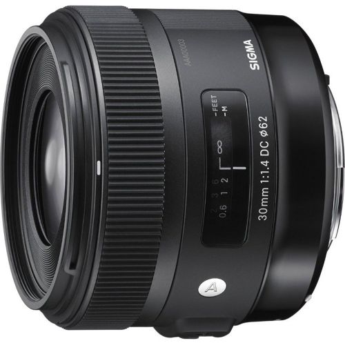  Sigma (301101 30mm F1.4 Art DC HSM Art Lens for Canon DSLR Cameras + 64GB Ultimate Filter & Flash Photography Bundle