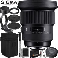 Sigma 105mm f1.4 DG HSM Art Lens for Canon EF  6PC Accessory Bundle