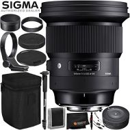 Sigma 105mm f/1.4 DG HSM Art Lens for Nikon F  6PC Accessory Bundle