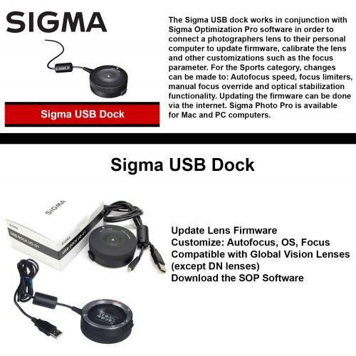  Sigma 18-35mm F1.8 Art DC HSM Lens for Nikon F DSLR Cameras + Sigma USB Dock with Professional Bundle Package Deal  9 pc Filter Kit + SanDisk 64gb SD Card + Backpack + More
