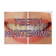 Sign Destination Decal Sticker Multiple Sizes Teeth Whitening #1 Style A Health Care Teeth Whitening Outdoor Store Sign White - 54inx36in, Set of 10