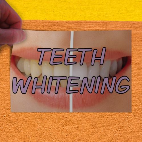  Sign Destination Decal Sticker Multiple Sizes Teeth Whitening #1 Style A Health Care Teeth Whitening Outdoor Store Sign White - 48inx32in, Set of 10